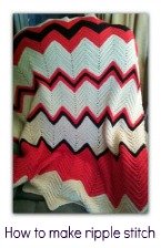 how to crochet ripple afghan